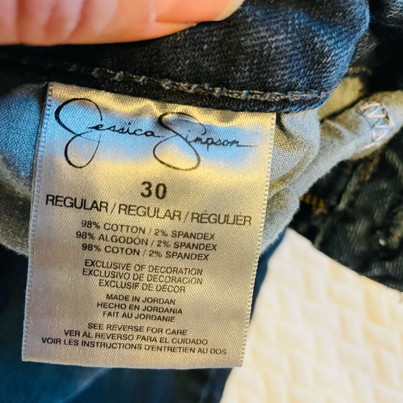 Jessica Simpson Forever Skinny DARK denim jean. - Picture 4 of 7